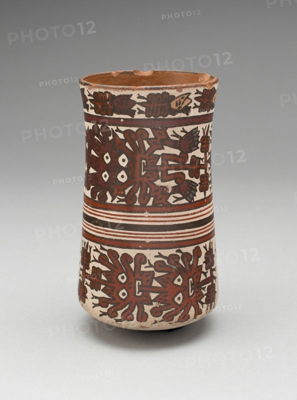 Beaker Depicting Costumed Ritual Performers, 180 B.C./A.D. 500. Creator: Unknown.