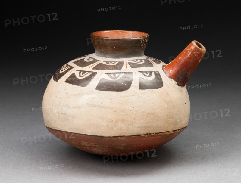 Spouted Jar with Repeated Abstract Motif, 180 B.C./A.D. 500. Creator: Unknown.