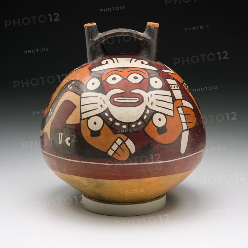 Vessel Depicting a Composite Shark, Feline, and Human Figure, 180 B.C./A.D. 500. Creator: Unknown.