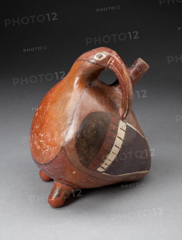 Single Spout Vessel in the Form of a Long-Beaked Bird with Turned Head, 180 B.C./A.D. 500. Creator: Unknown.