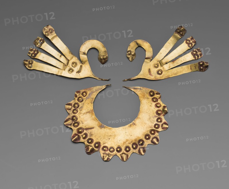 Nose Ornaments in the Form of Feline Whiskers, 180 B.C./A.D. 500. Creator: Unknown.