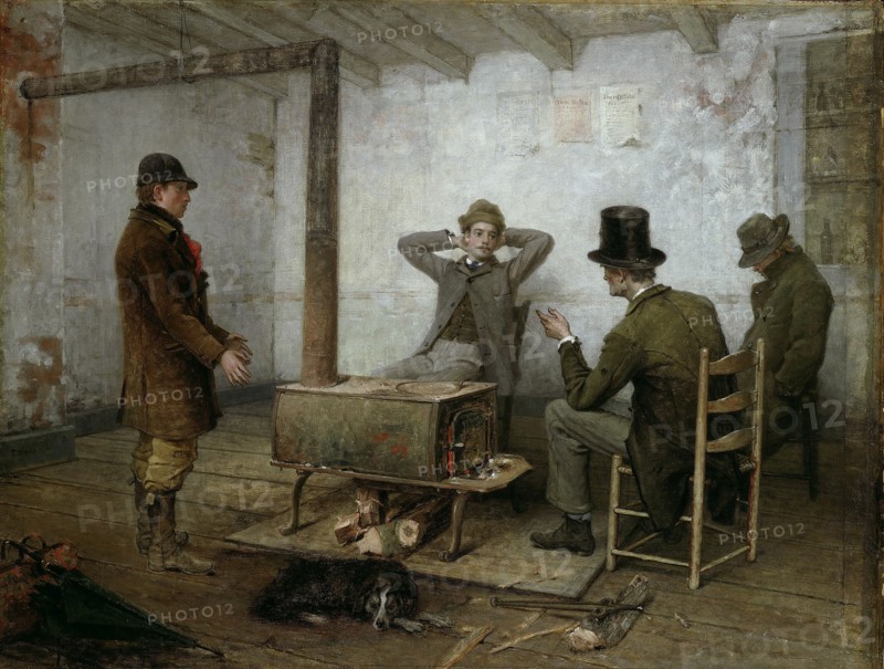 A Friendly Warning, 1881/90. Creator: Thomas Hicks.