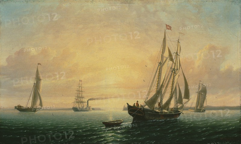 The Schooner Jane of Bath, Maine, 1857. Creator: William Bradford.