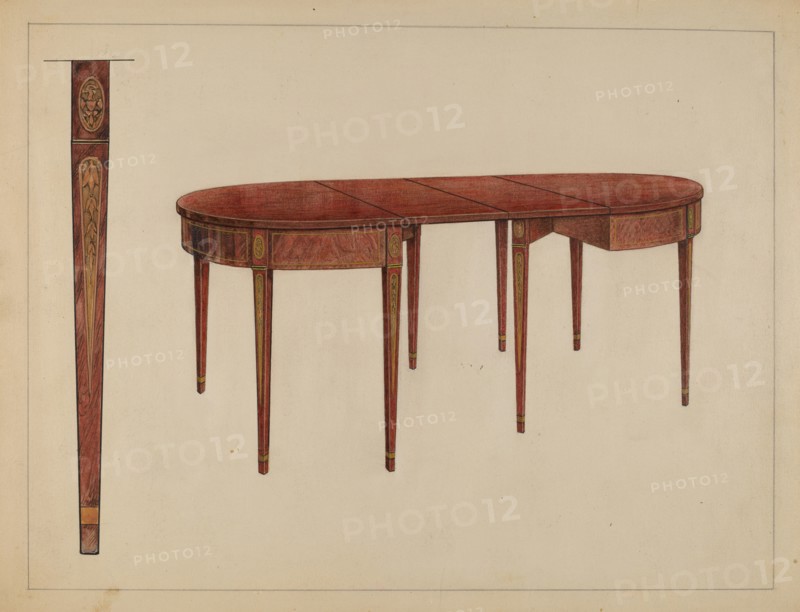 Dining Table, 1936. Creator: M. Rosenshield-von-Paulin.