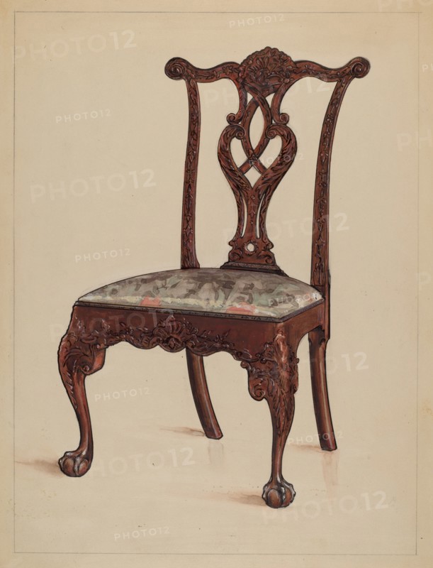 Side Chair, 1936. Creator: M. Rosenshield-von-Paulin.