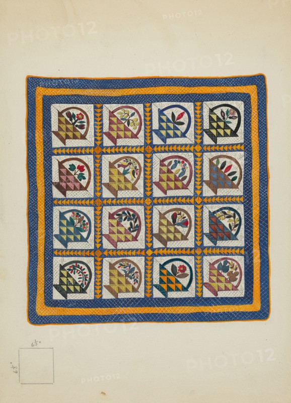 Bedspread, 1936. Creator: Irene Schaefer.