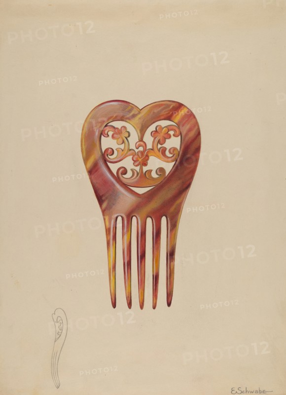 Tortoise Shell Comb, 1936. Creator: Erwin Schwabe.