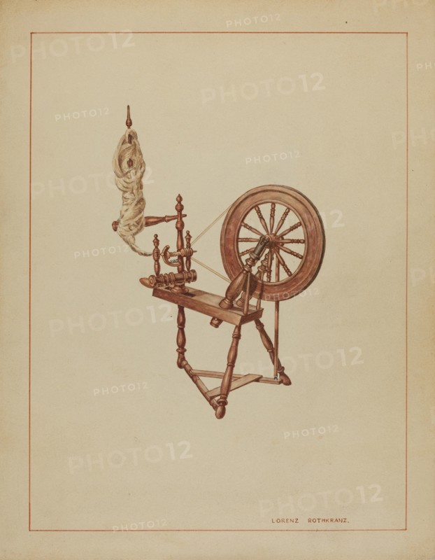 Spinning Wheel, 1935/1942. Creator: Lorenz Rothkrantz.