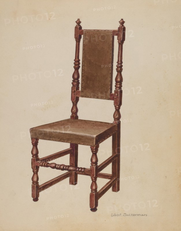 Side Chair, 1935/1942. Creator: Gilbert Sackerman.