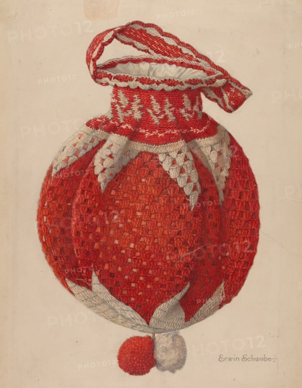 Crocheted Handbag, 1935/1942. Creator: Erwin Schwabe.