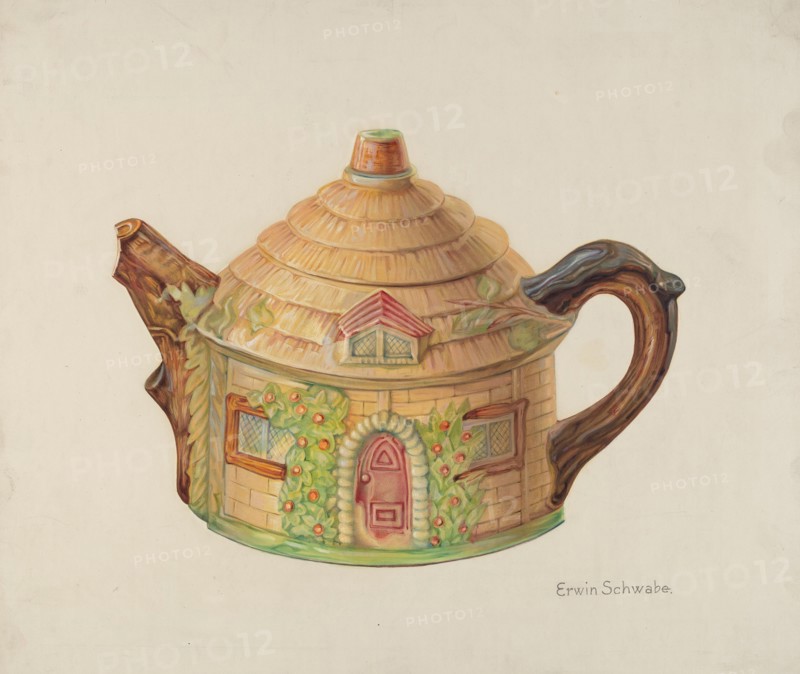 Teapot, 1935/1942. Creator: Erwin Schwabe.