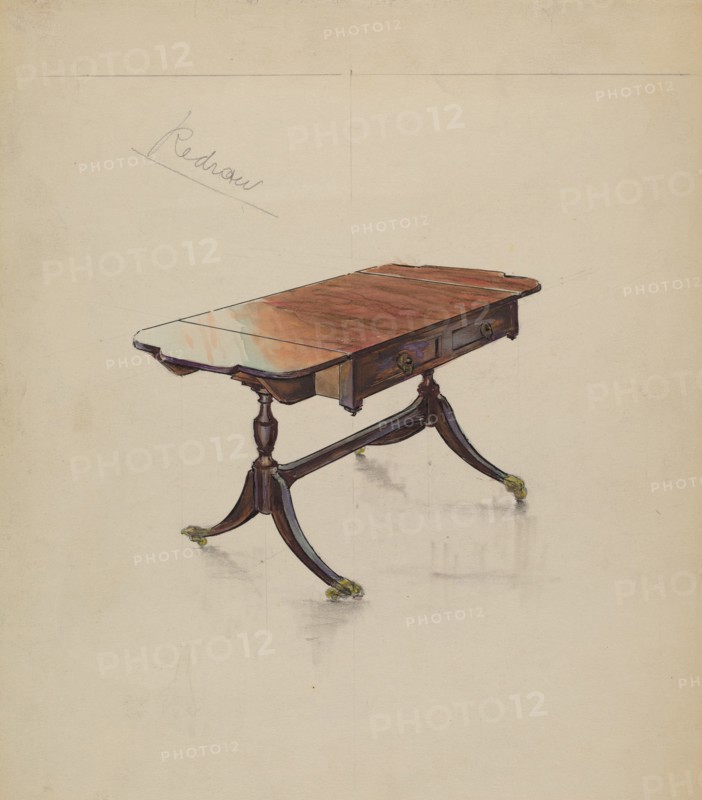 Sofa Table, c. 1936. Creator: M. Rosenshield-von-Paulin.