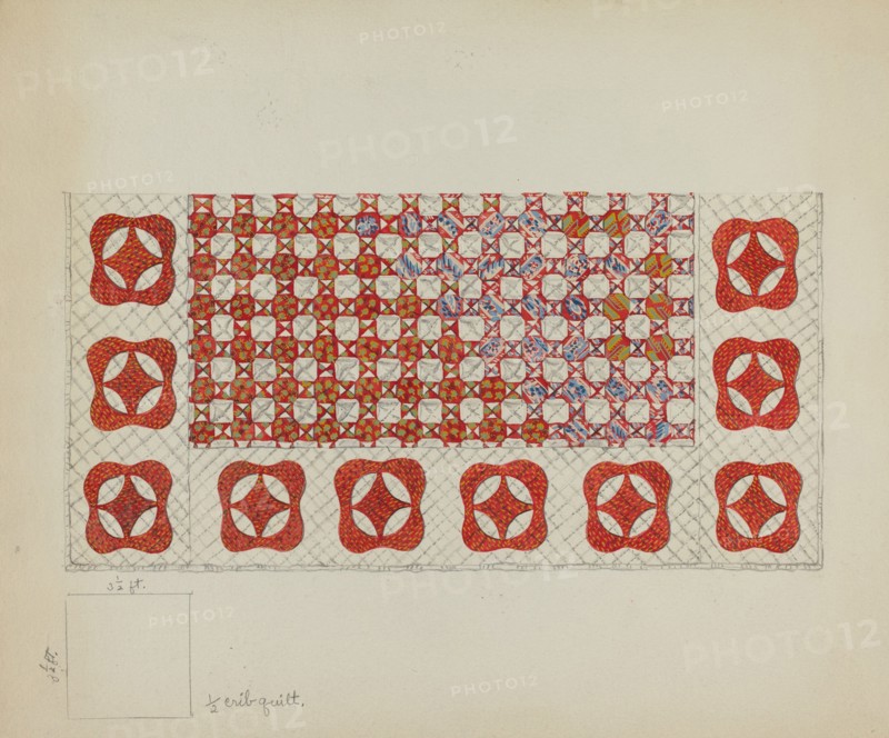 Bedspread, c. 1936. Creator: Irene Schaefer.