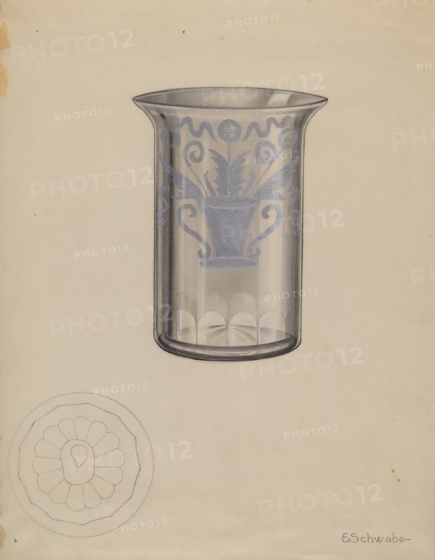 Stiegel Water Tumbler, c. 1936. Creator: Erwin Schwabe.