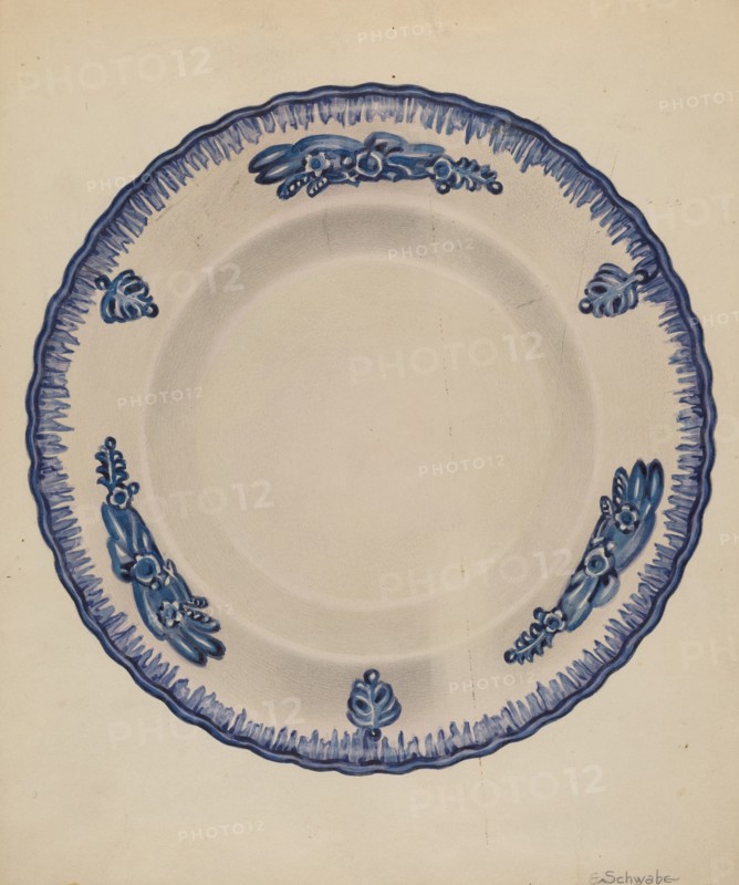 Plate, c. 1936. Creator: Erwin Schwabe.