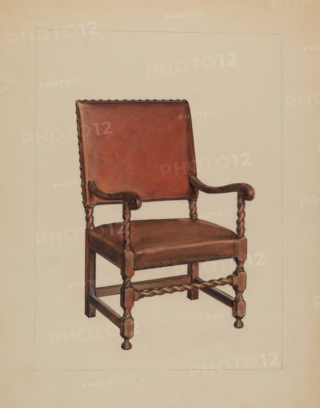 Armchair, c. 1937. Creator: M. Rosenshield-von-Paulin.