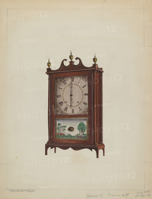 Shelf Clock, c. 1937. Creator: M. Rosenshield-von-Paulin.