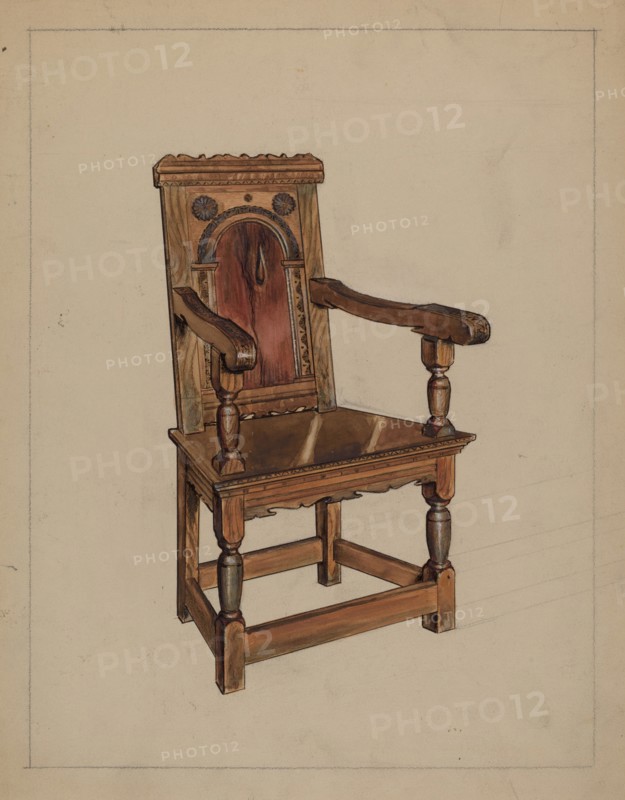 Chair, c. 1937. Creator: M. Rosenshield-von-Paulin.
