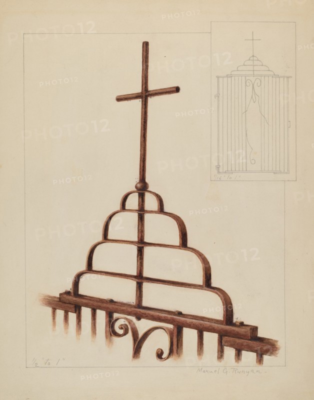 Cross, c. 1937. Creator: Manuel G. Runyan.