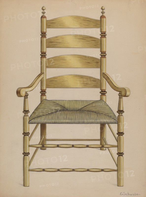 Armchair, c. 1937. Creator: Erwin Schwabe.
