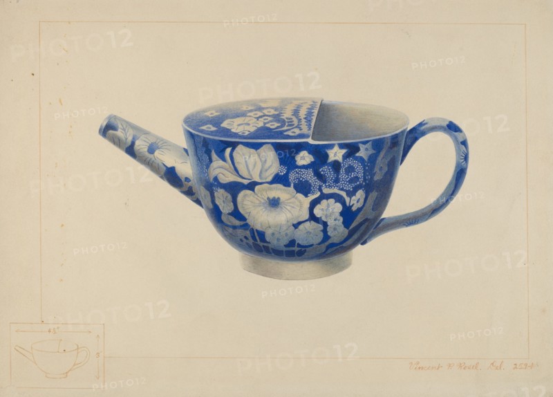 China Invalid's Cup, c. 1938. Creator: Vincent P. Rosel.