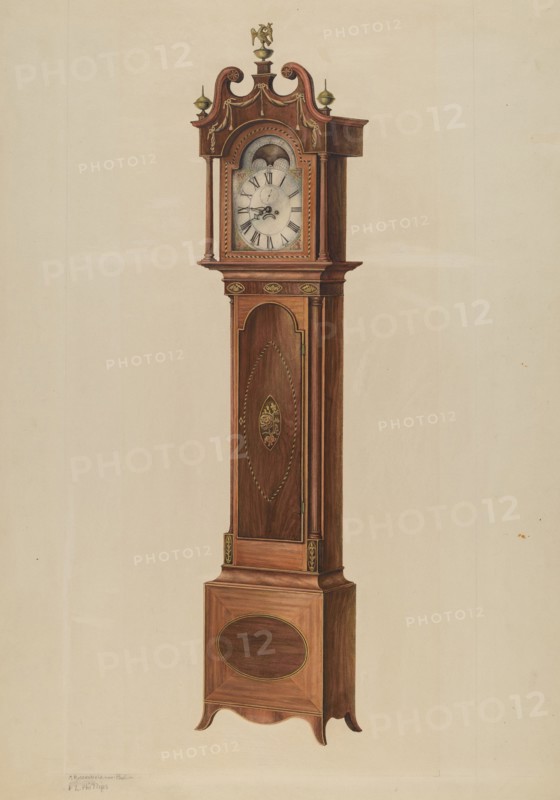 Tall Clock, c. 1938. Creators: M. Rosenshield-von-Paulin, Lawrence Philips.