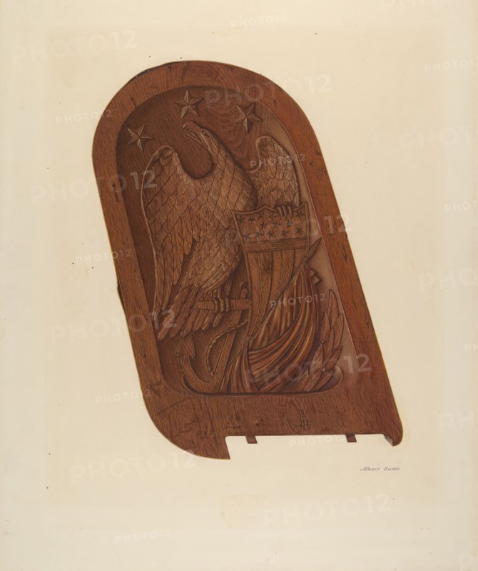 Ship's Carving, c. 1939. Creator: Albert Rudin.