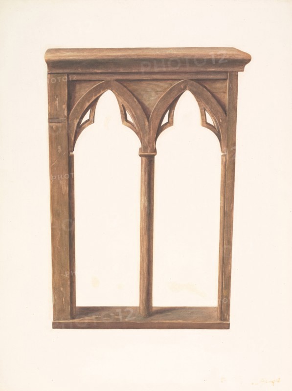 Altar Rail Gate, c. 1939. Creator: Manuel G. Runyan.