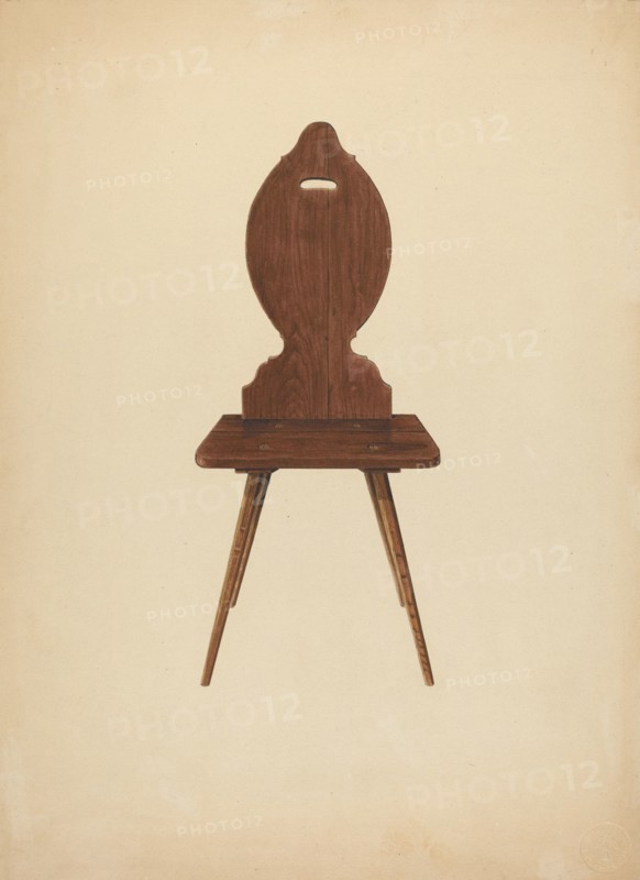 Zoar "Peasant" Chair, c. 1941. Creator: Ralph Russell.