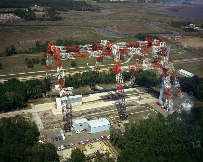 Drop Test at Lunar Landing Research Facility, 1974. Creator: NASA.