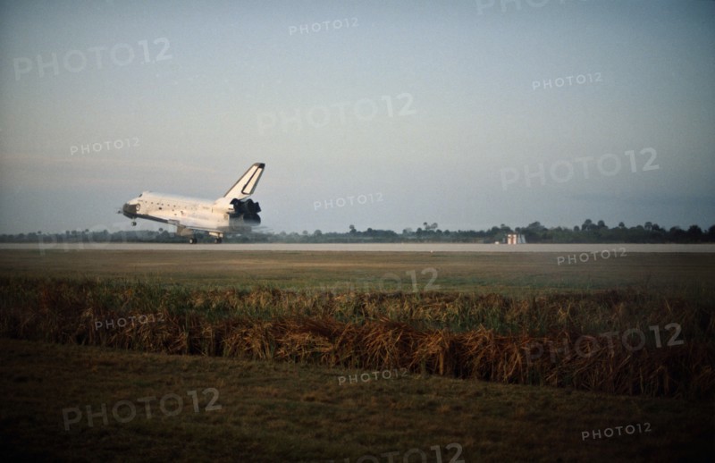 Challenger landing, Florida, USA, February 11, 1984.  Creator: NASA.