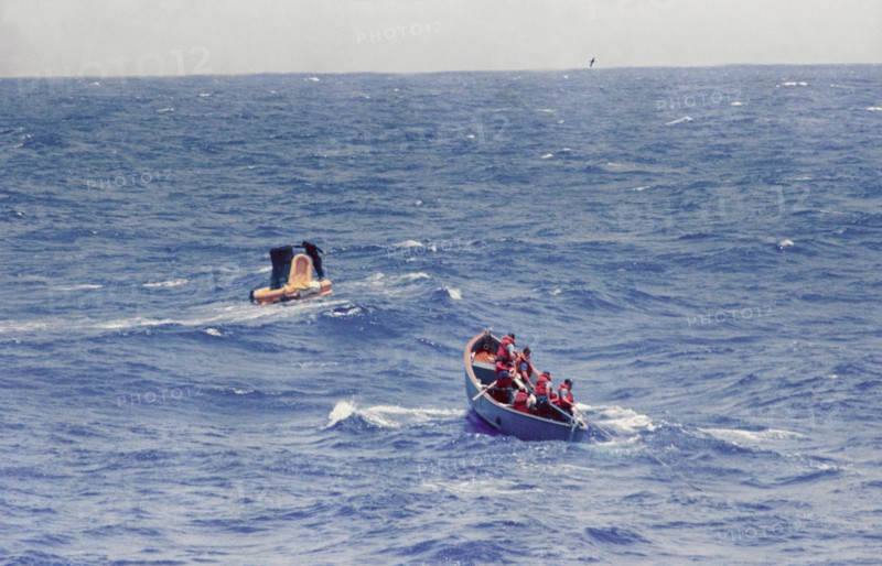 Cooper and Faith 7 recovery, 1963. Creator: NASA.