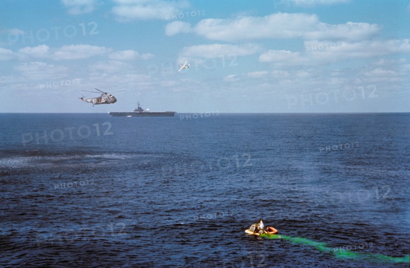 Gemini VI recovery, Atlantic Ocean, December 16, 1965. Creator: NASA.