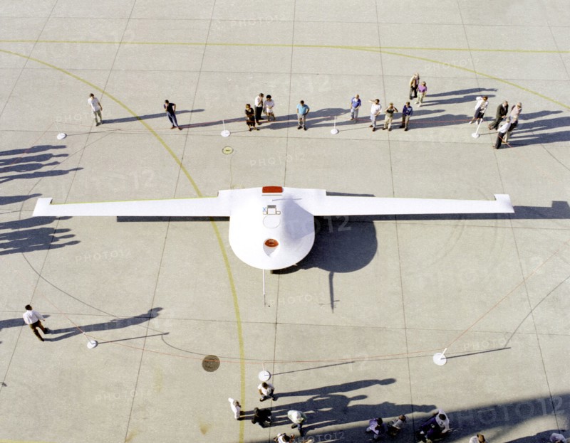 Tier 3 DarkStar on ramp, Dryden Flight Research Center, California, USA, September 14, 1995. Creator: NASA.