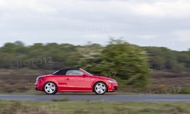 Audi TT cabriolet driving in New Forest. Creator: Unknown.