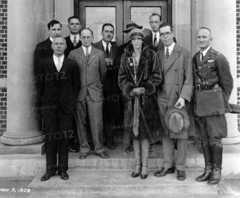 Amelia Earhart visits NACA, Virginia, USA, Nov. 5, 1928. Creator: Unknown.