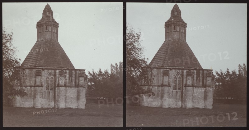 Abbot's Kitchen, Glastonbury Abbey, Glastonbury, Mendip, Somerset, 1913. Creator: Walter Edward Zehetmayr.