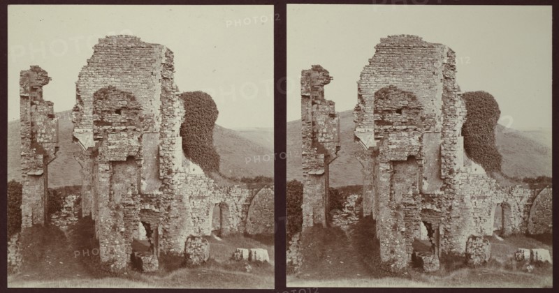 Corfe Castle, Corfe Castle, Purbeck, Dorset, 1913. Creator: Walter Edward Zehetmayr.