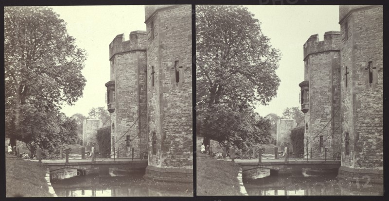Bishop's Palace, Wells, Mendip, Somerset, 1913. Creator: Walter Edward Zehetmayr.