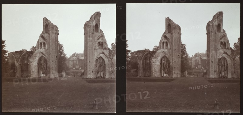 Glastonbury Abbey, Glastonbury, Mendip, Somerset, 1913. Creator: Walter Edward Zehetmayr.