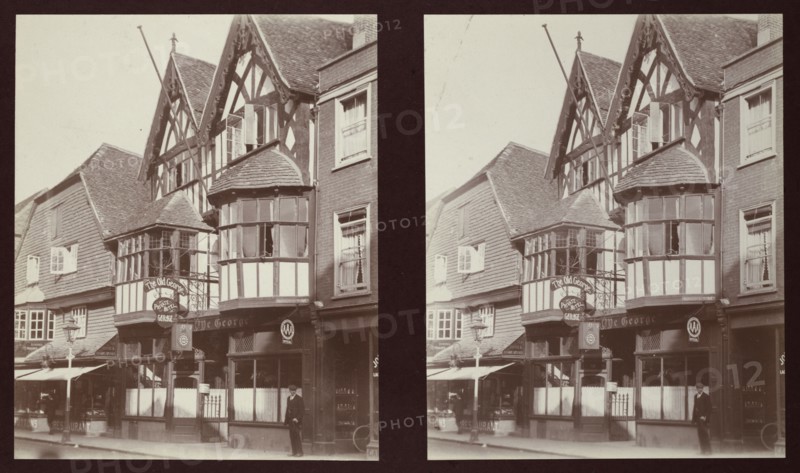 Old George Inn, 17 High Street, Salisbury, Wiltshire, 1913. Creator: Walter Edward Zehetmayr.