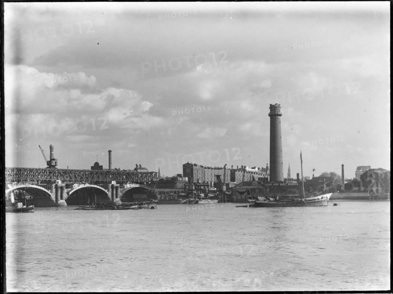 Shot Tower and Lead Works, Belvedere Road, Lambeth, Greater London Authority, 1936. Creator: Charles William  Prickett.