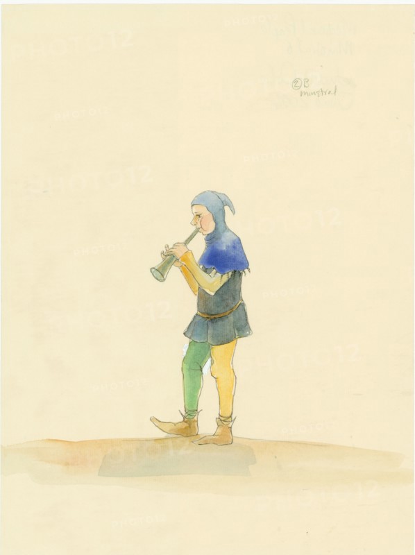 Medieval minstrel, 2004. Creator: Judith Dobie.