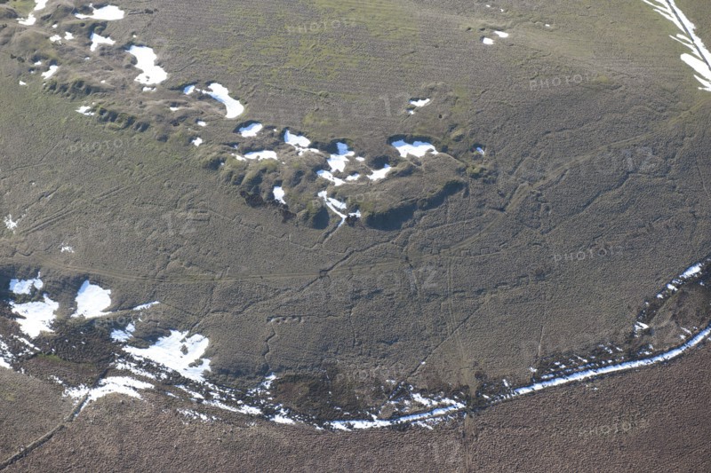 Practice trenches, Redmires First World War Training Area, Hallam Moors, Sheffield, 2015. Creator: Historic England.