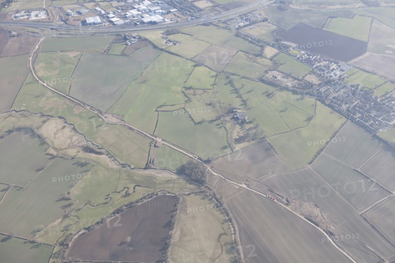 Construction works for the Bedale, Aiskew and Leeming Bar bypass, North Yorkshire, 2015. Creator: Historic England.