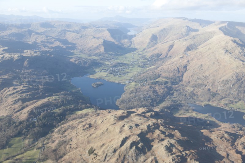 Grasmere viewed from Loughrigg Fell, Cumbria, 2015. Creator: Historic England.