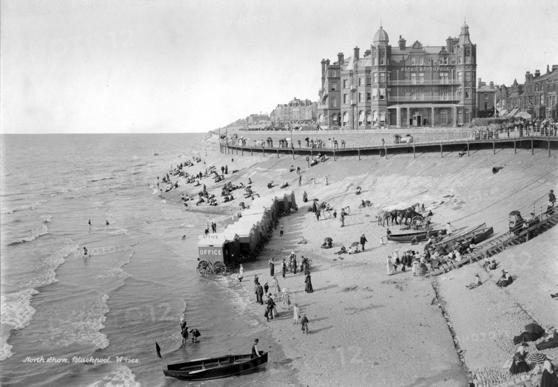 Hotel Metropole, The Promenade, Blackpool, 1890-1910. Creator: W & Co.