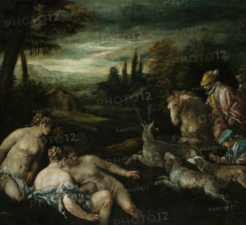 Diana and Actaeon, 1585/92. Creator: Jacopo Bassano il vecchio.