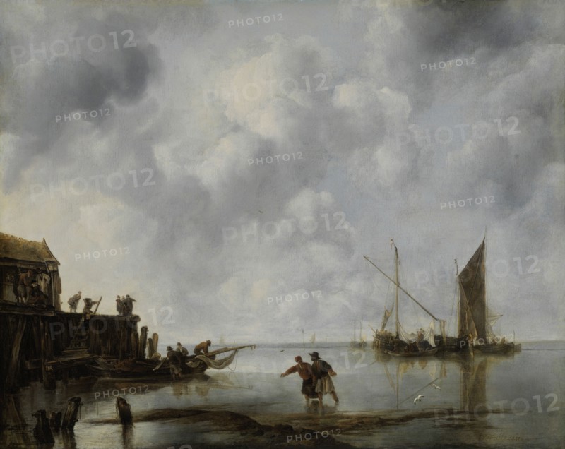 Fishing Boats in a Calm, 1651. Creator: Jan van de Cappelle.