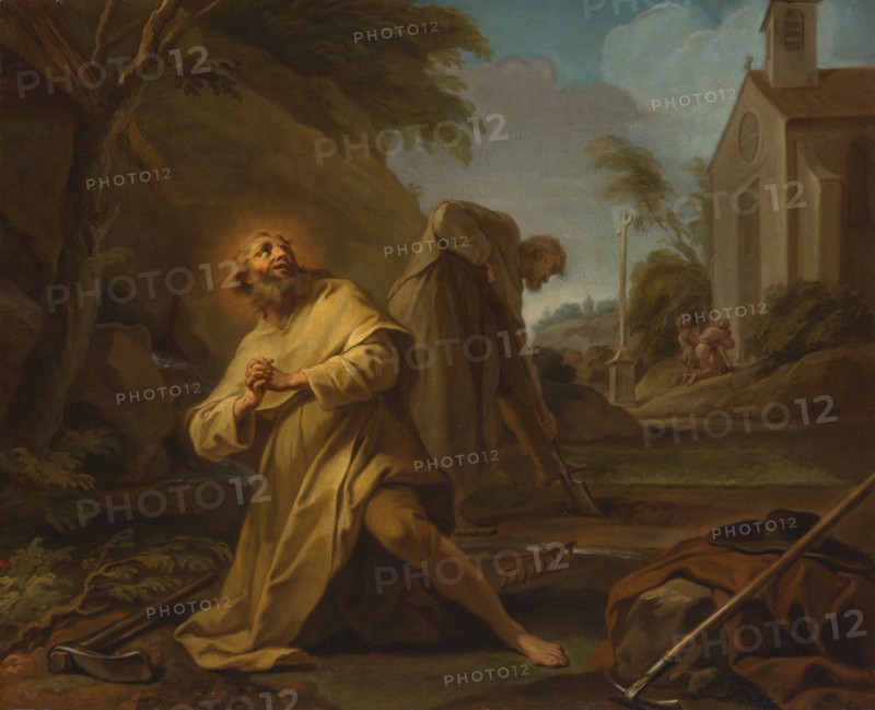 Saint Hymer in Solitude, c. 1735. Creator: Unknown.